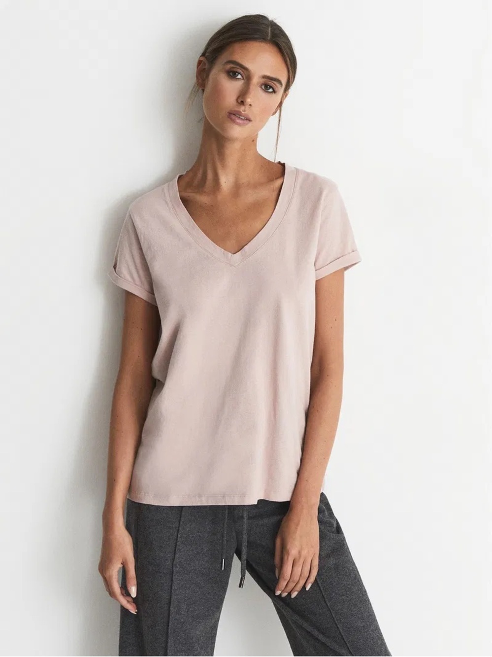 REISS | Luana Cotton Jersey Tee Size S AS IS